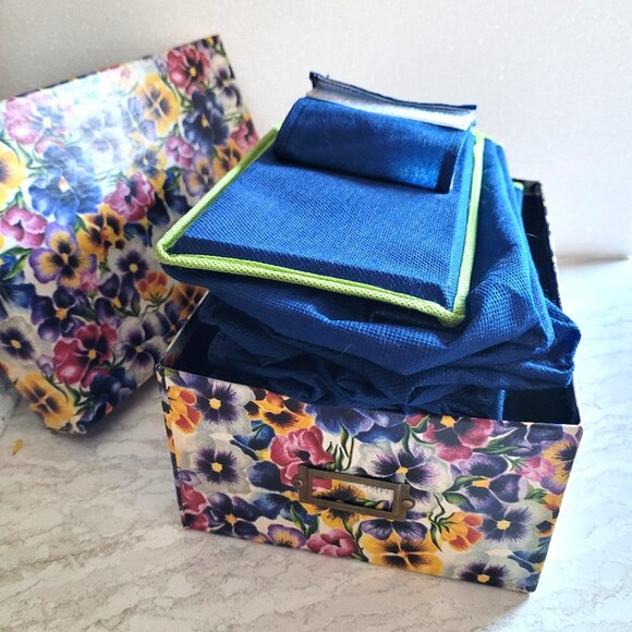 Hanging Shoe Closet Organizer | 10-Shelf | Side Pockets | Blue/Green - Picture 6 of 6